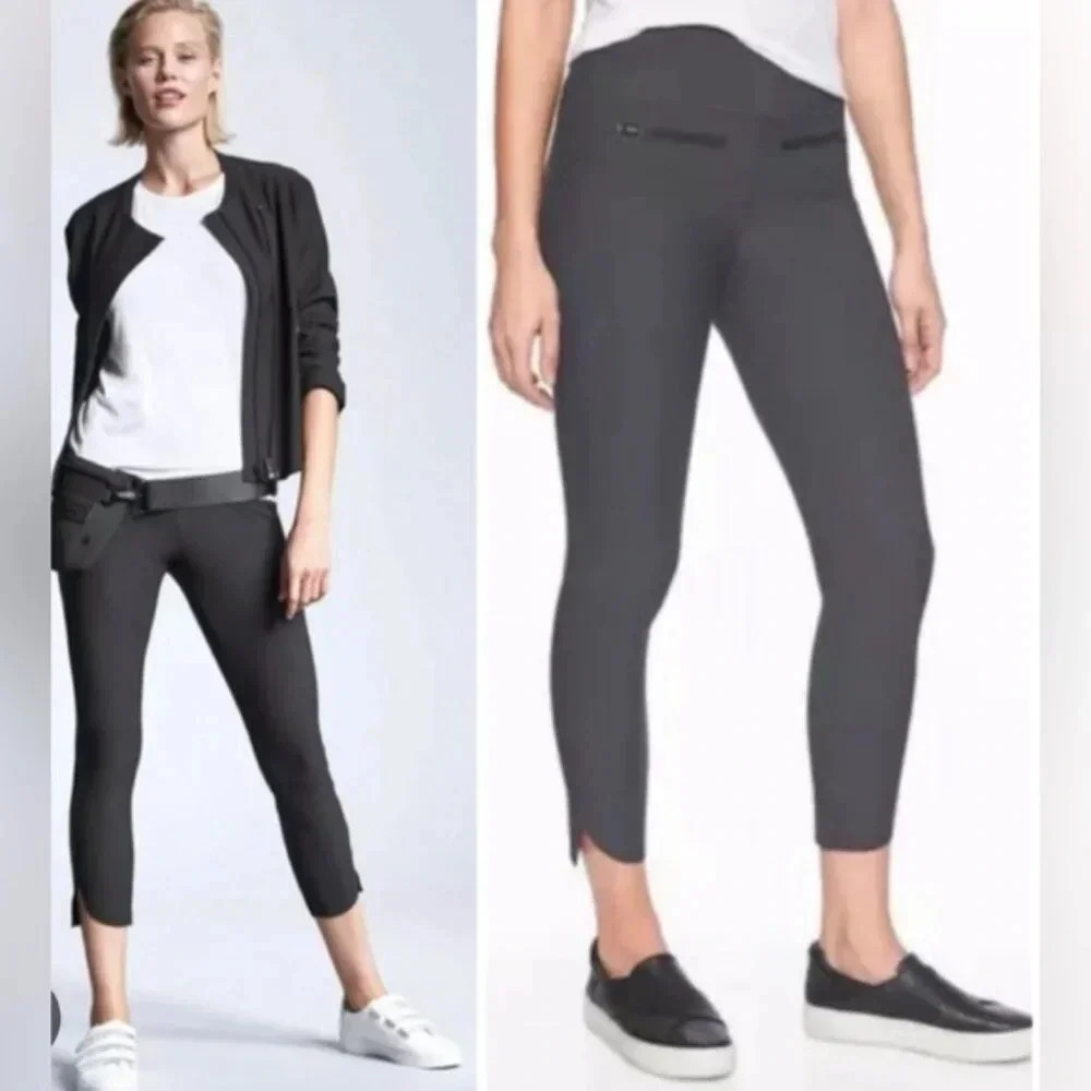 ATHLETA BLACK STELLAR CROP PANT
